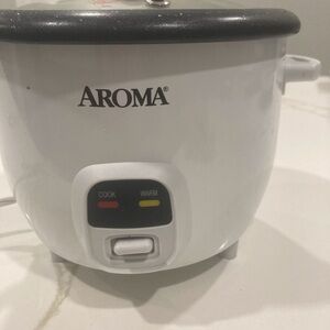 Aroma Home Black Speckled Rice Cooker Lid with Glass Top